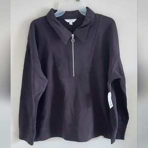 Time and Tru Quarter Zip Sweatshirt